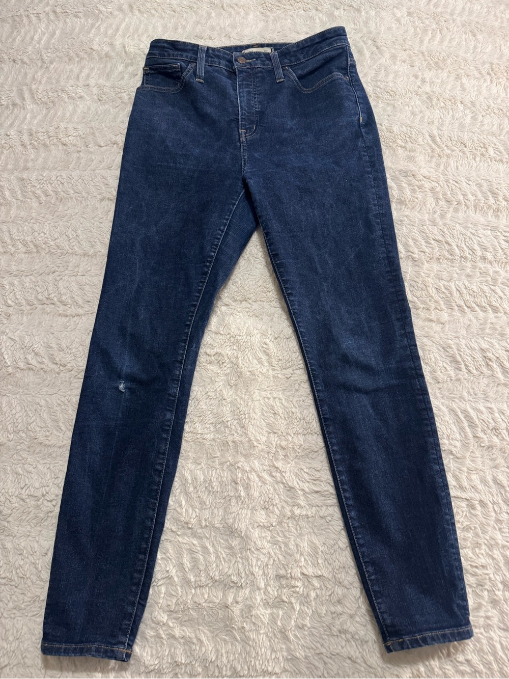 Madewell Curvy High-Rise Skinny Jeans Dark Indigo Wash Size 29